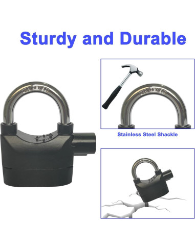 Candado de Alarma Lianshi 110dBA Antirrobo 2 Piezas