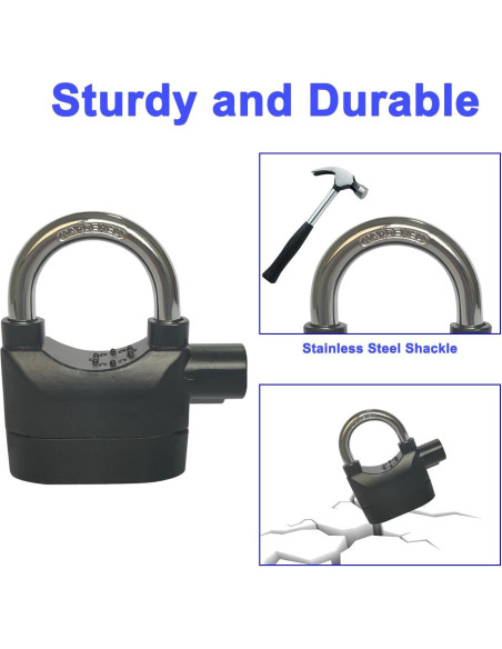 Candado de Alarma Lianshi 110dBA Antirrobo 2 Piezas