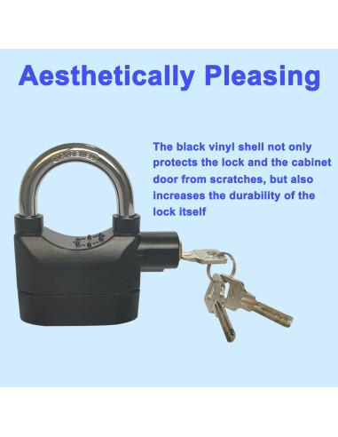 Candado de Alarma Lianshi 110dBA Antirrobo 2 Piezas