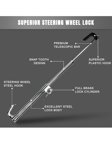 Dispositivo Antirrobo ROADGIVE para Volante y Pedal de Freno