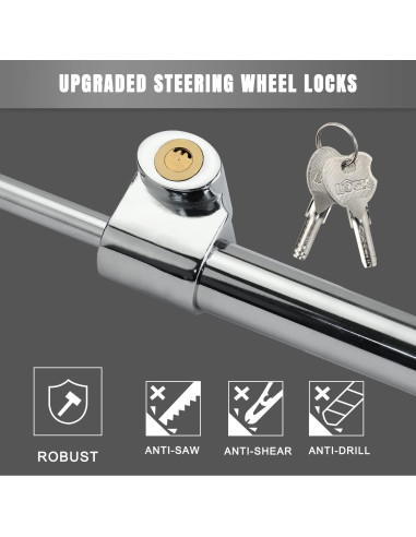 Dispositivo Antirrobo ROADGIVE para Volante y Pedal de Freno