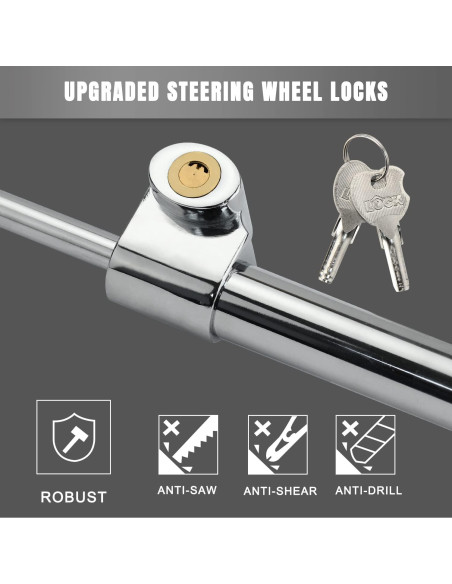 Dispositivo Antirrobo ROADGIVE para Volante y Pedal de Freno