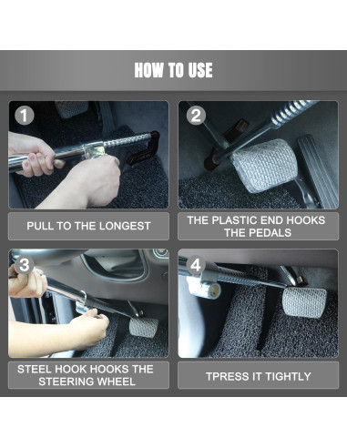 Dispositivo Antirrobo ROADGIVE para Volante y Pedal de Freno