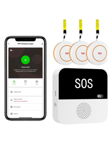 Paquete de 3 Botones de Llamada Inalámbricos LORA CF100-3P