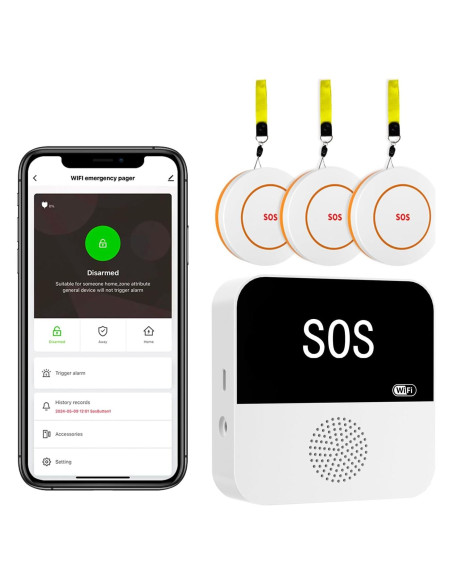 Paquete de 3 Botones de Llamada Inalámbricos LORA CF100-3P
