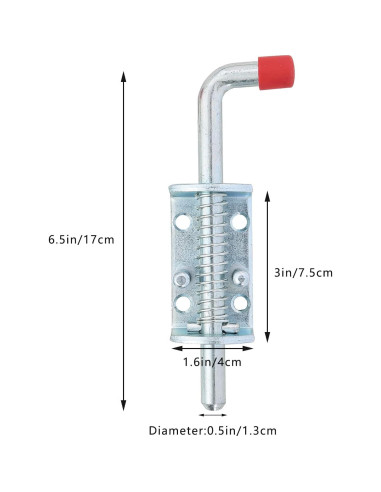Cerrojo de Barril de Metal NATGAI 16.5 cm Resorte Pesado 2 Unidades