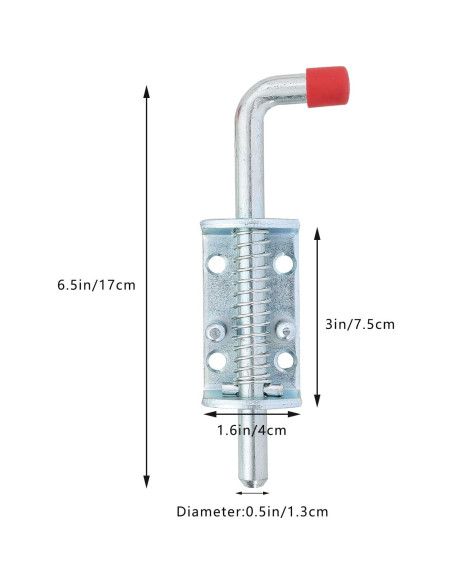 Cerrojo de Barril de Metal NATGAI 16.5 cm Resorte Pesado 2 Unidades