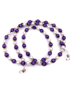 Cadena de Gafas de Cuentas Outman Morado 63.5 cm