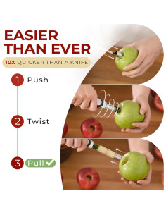 Extractor de Corazón de Manzana Orblue Premium - Acero Inoxidable 2