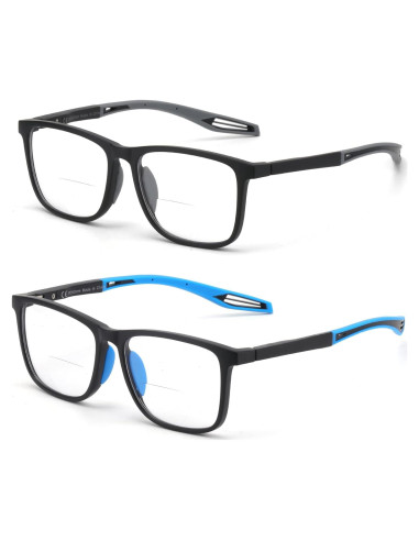 Gafas Bifocales Missfive 2.5x para Hombres y Mujeres - Estilo Deportivo