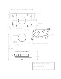 Joystick de Arcade RetroArcade Verde 8 Vías 2.3cm Eje 2