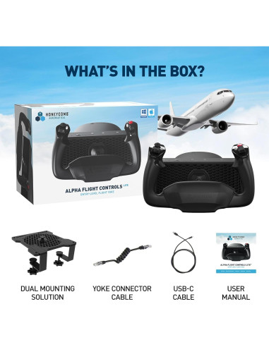 Yugo de Vuelo Honeycomb Alpha LITE - 180 Rotación, 4.49 kg