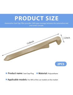 Relleno Espacio Asientos Coche ZNDAW Beige Universal 40cm 2