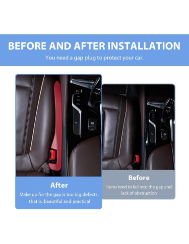 Relleno Espacio Asientos Coche ZNDAW Beige Universal 40cm