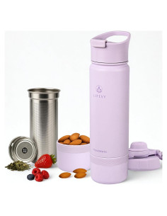 Botella Infusora de Té y Termo 0.5L LIFESY FlaskMate Lila