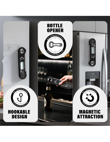 Termómetro Digital de Carne HIODS DT-168 con Retroiluminación