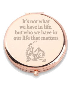 Espejo de Maquillaje WUSUANED Dragón Mushu 6.5cm Acero Inoxidable