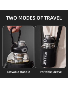 Botella de Té de Vidrio Borosilicato HOYUANSU 1.5L con Infusor 2