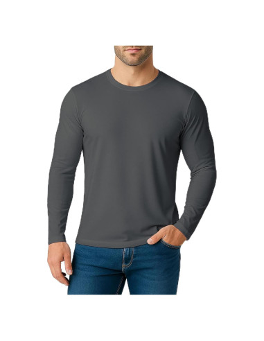 Camisa Rash Guard Dri Fit Hombre UPF 50+ Gris XX-Large