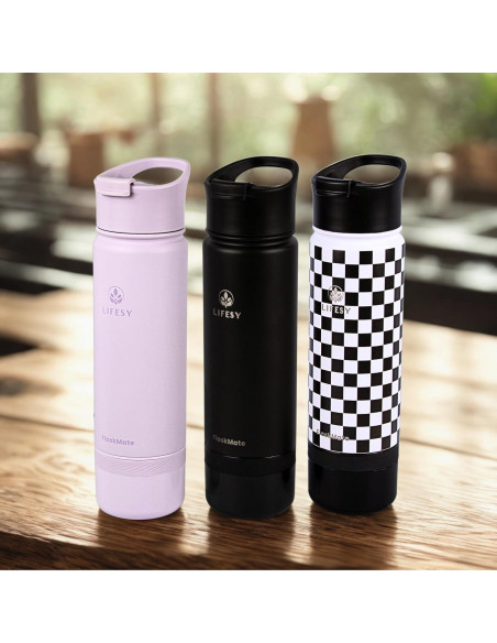 Botella Infusora de Té y Termo 0.5L LIFESY FlaskMate Lila