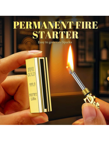 Encendedor Permanente Lafagiet 3 Pcs Recargable Impermeable