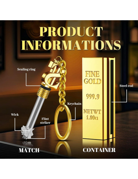 Encendedor Permanente Lafagiet 3 Pcs Recargable Impermeable