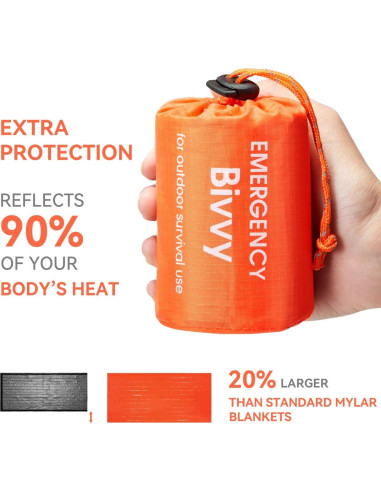 Saco de dormir de emergencia Genérico Bivy térmico 227g
