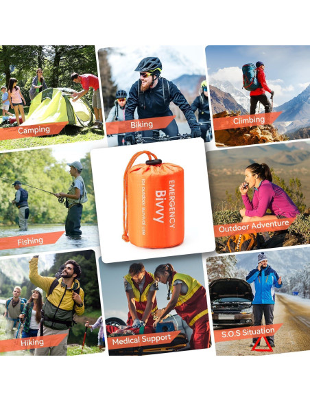 Saco de dormir de emergencia Genérico Bivy térmico 227g