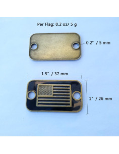 Accesorios de Pulsera Paracord SU LIFE 10 Pcs Bandera EE. UU. 2