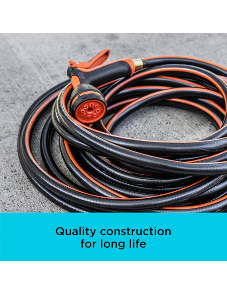 Manguera de Jardín Decker Negra 15.24 m 4 Capas 300 PSI