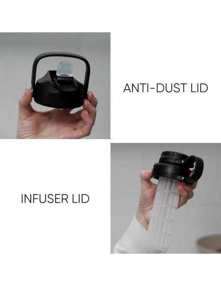 Botella de Agua Deportiva Evorella Flask 0.95 L Azul Doble Pared