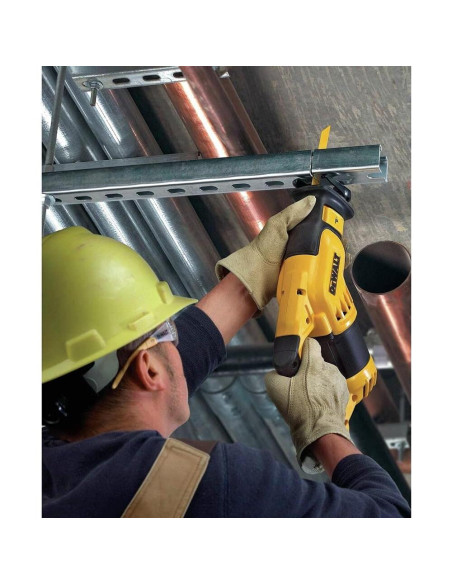 Sierra Recíproca Compacta DEWALT DWE357 10A 36.83cm Amarillo