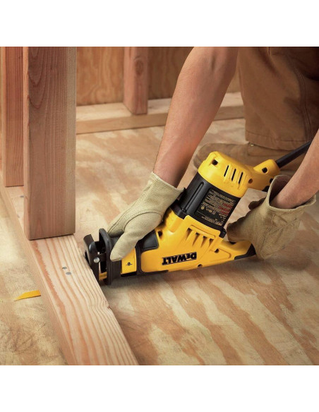 Sierra Recíproca Compacta DEWALT DWE357 10A 36.83cm Amarillo