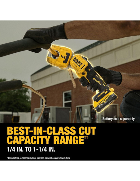Cortador de Tubos de Cobre DEWALT 20V MAX XR 31.75 mm