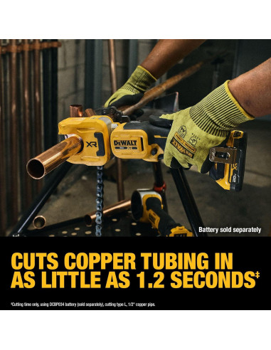 Cortador de Tubos de Cobre DEWALT 20V MAX XR 31.75 mm
