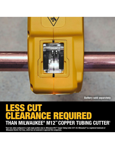 Cortador de Tubos de Cobre DEWALT 20V MAX XR 31.75 mm