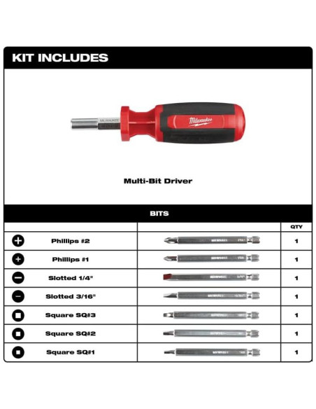 Controlador Multi-BIT 9-en-1 Milwaukee 48-22-2132