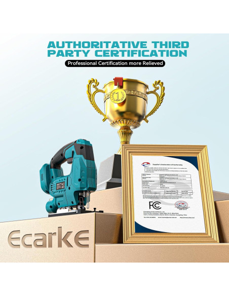 Sierra de calar inalámbrica Ecarke 18V sin escobillas 3000 RPM