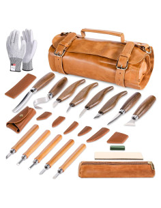 Kit de Tallado en Madera 18 Piezas YeeJinHong - Cuchillos y Accesorios