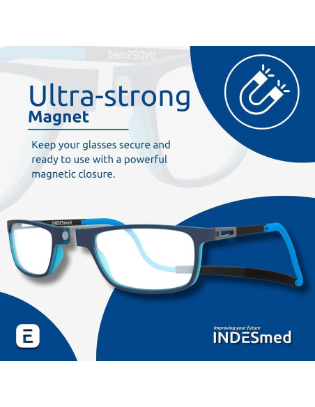 Gafas de lectura magnéticas INDESMED +2.5 Dioptrías filtro luz azul