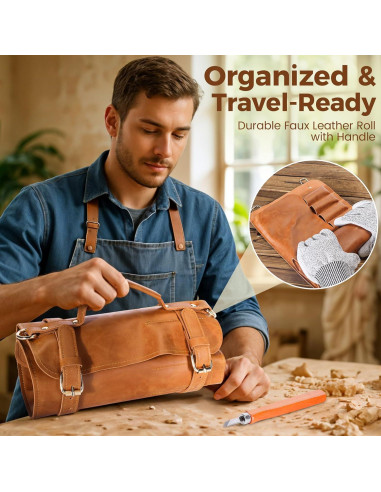 Kit de Tallado en Madera 18 Piezas YeeJinHong - Cuchillos y Accesorios