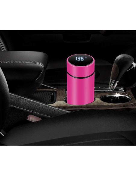 Botella Aislada TLINNA 500ml Rosa con Pantalla LED Temperatura