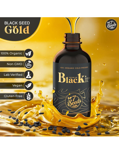 Aceite de Semilla Negra 7 Seeds 120ml - Soporte Inmunológico y Salud