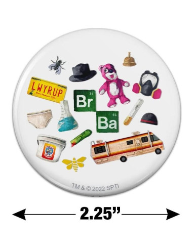 Imán de Botón Breaking Bad 5.7cm - Graphics & More
