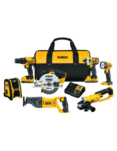 Kit de Herramientas Inalámbricas DEWALT 20V MAX 7 Piezas