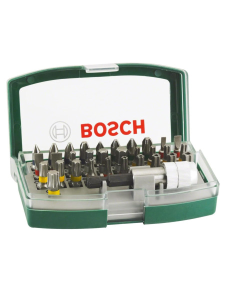 Juego de Puntas de Destornillador Bosch 32 Pcs Verde
