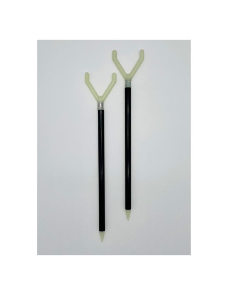 Soporte de caña extensible Fishin' Stix 30" 2 Paquetes Brilla