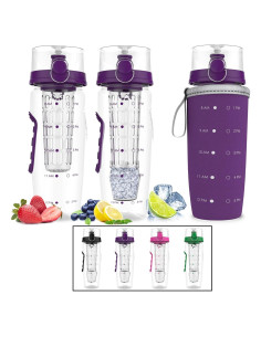 Botella Infusora Bevgo 0.95L con Bola de Hielo y Tapa Abatible