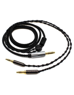 Cable balanceado Youkamoo 1.5m 4.4mm a Doble 3.5mm para Hifiman