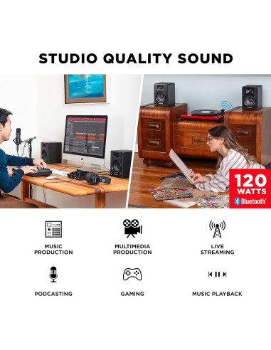 Monitores de Estudio M-Audio BX4BT 120W Bluetooth 4.5"